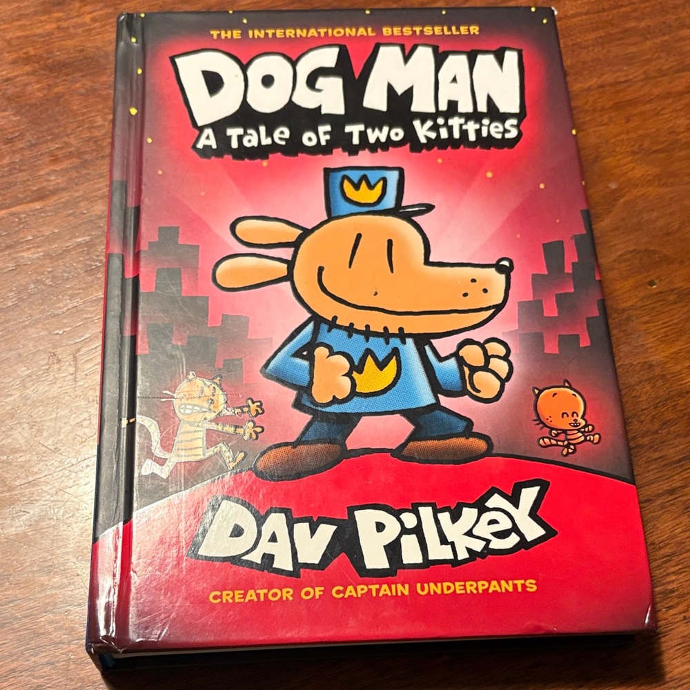 Scholastic Dog Man: A Tale of Two Kitties - Red and Black Cover